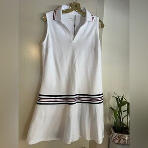 NWT Walter Hagen Tennis Dress with Blue and Red Stripes